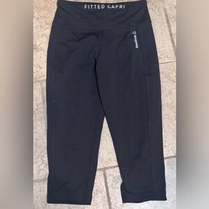 Reebok Black Fitted Capri Leggings